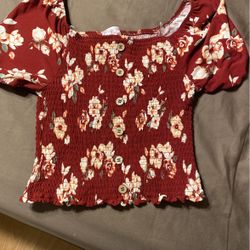 Flower Red Top