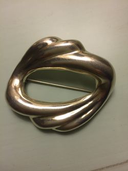 Sterling Silver Vintage Signed Brooch Mexico