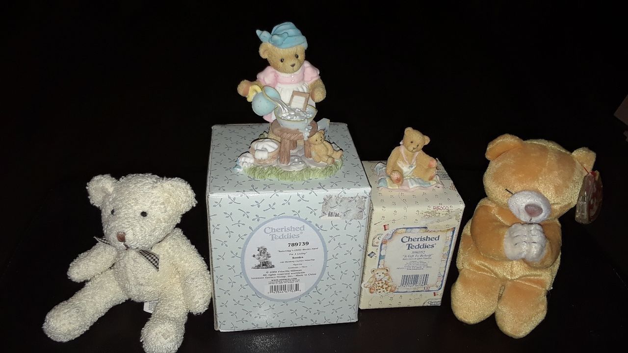 CHERISHED TEDDIES, BEARS $20 FOR ALL