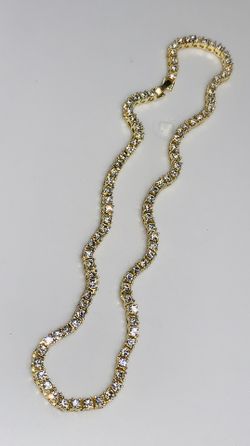 22k stainless steel 16 inch tennis choker