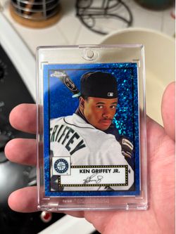2021 Topps Chrome Platinum Anniversary Ken Griffey Jr. Blue Diamond Refractor 113/199