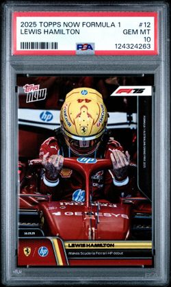 2025 Topps NOW F1 Lewis Hamilton Card 12 PSA 10