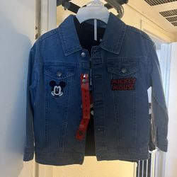 Mickey Mouse Jean Jacket And Shirt