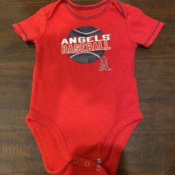 MLB Angels 6-9 Mo Onesie And bib