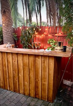 Homemade Wooden Bar