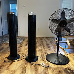 3 Tower Fans From Costco