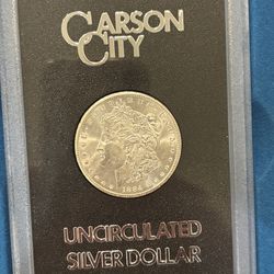 1884-CC Morgan Silver Dollar GSA Holder w/ Box & COA