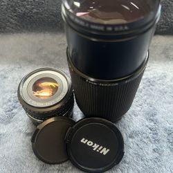 Nikon 50mm F1.8 Prime and 80-200 F4 Zoom Lenses