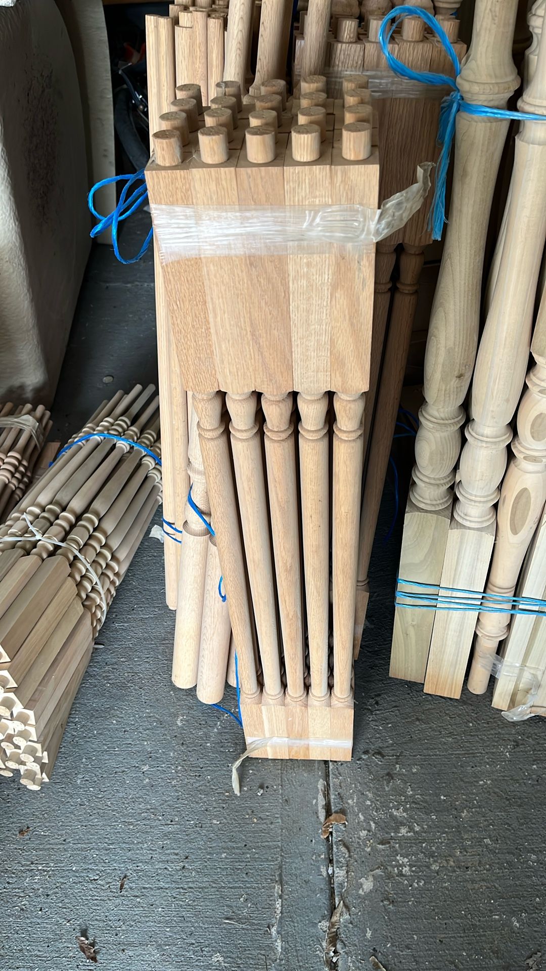 Brand New Oak Spindles