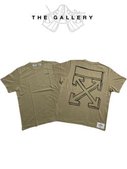 Off White Outlined Arrow Tee