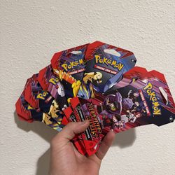 Pokemon Tcg Destined Rivals -Sleeved Packs - Factory Blister Sealed In Hand Lot Of 8