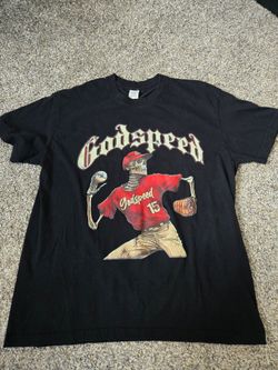Godspeed Skeleton Men's Baseball Player Short Sleeved T-Shirt