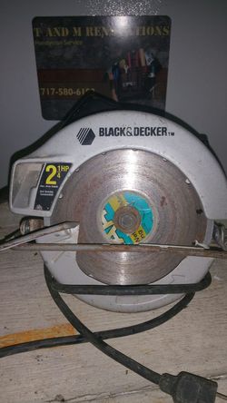 Circular saw 7 1/2 Black and Decker