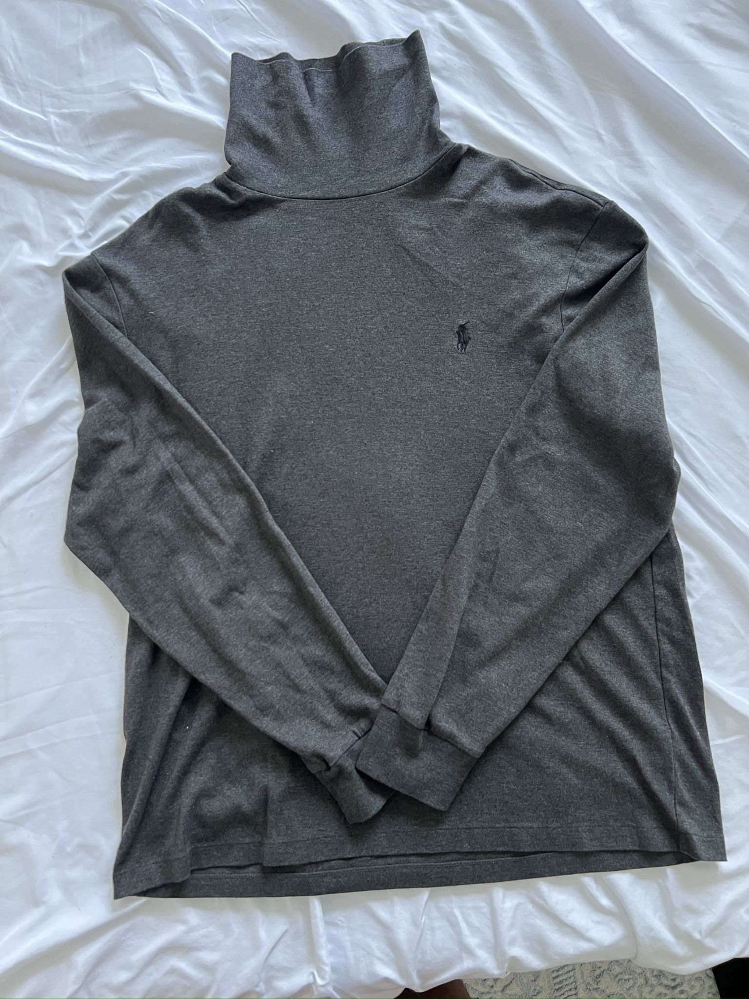 Polo Ralph Lauren Long Sleeve gray turtleneck size Large 