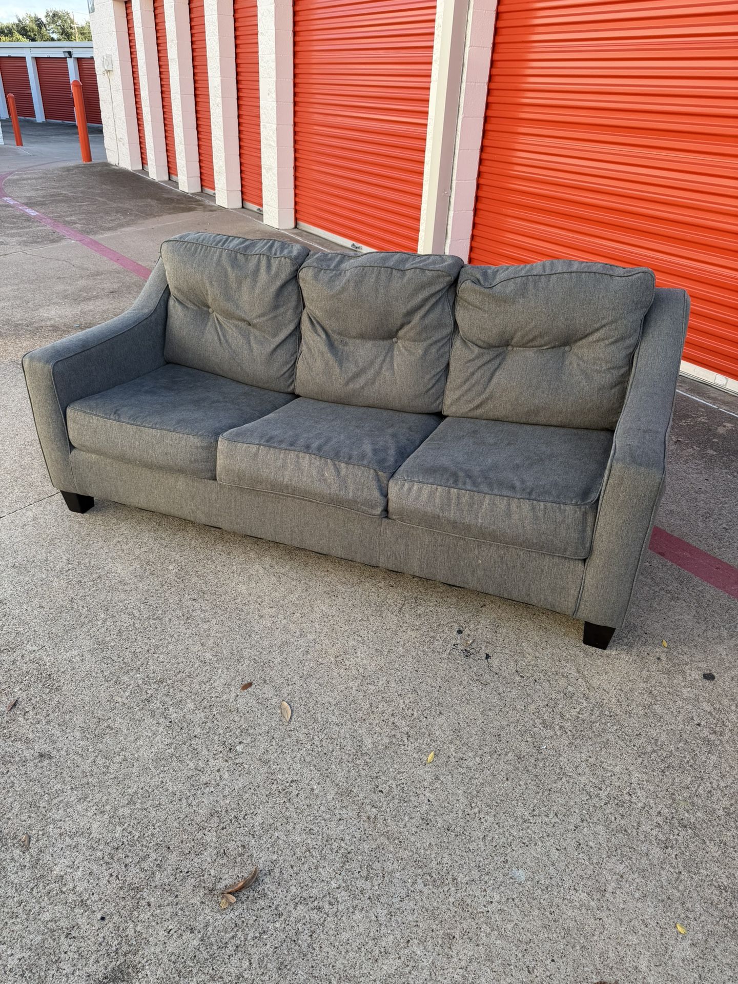 FREE DELIVERY- Grey Couch Sofa $160 NEED GONE THIS WEEKEND