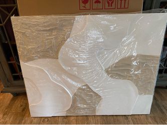 New!✨ 32x49 modern abstract textured canvas wall art.