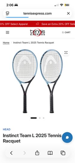 LIKE NEW: Head Instinct Team L racket set (string) with limited edition all black large pro bag!