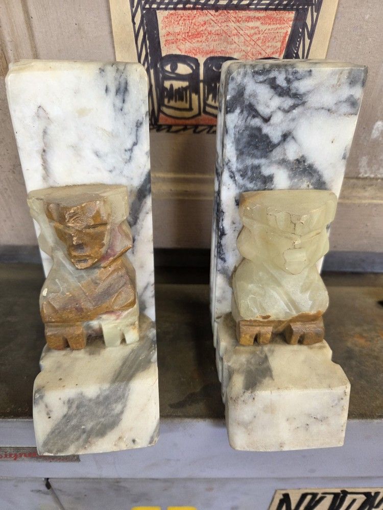 Vintage Quarts Bookends