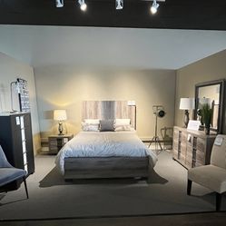 Grey 4PC Queen Bedroom Set