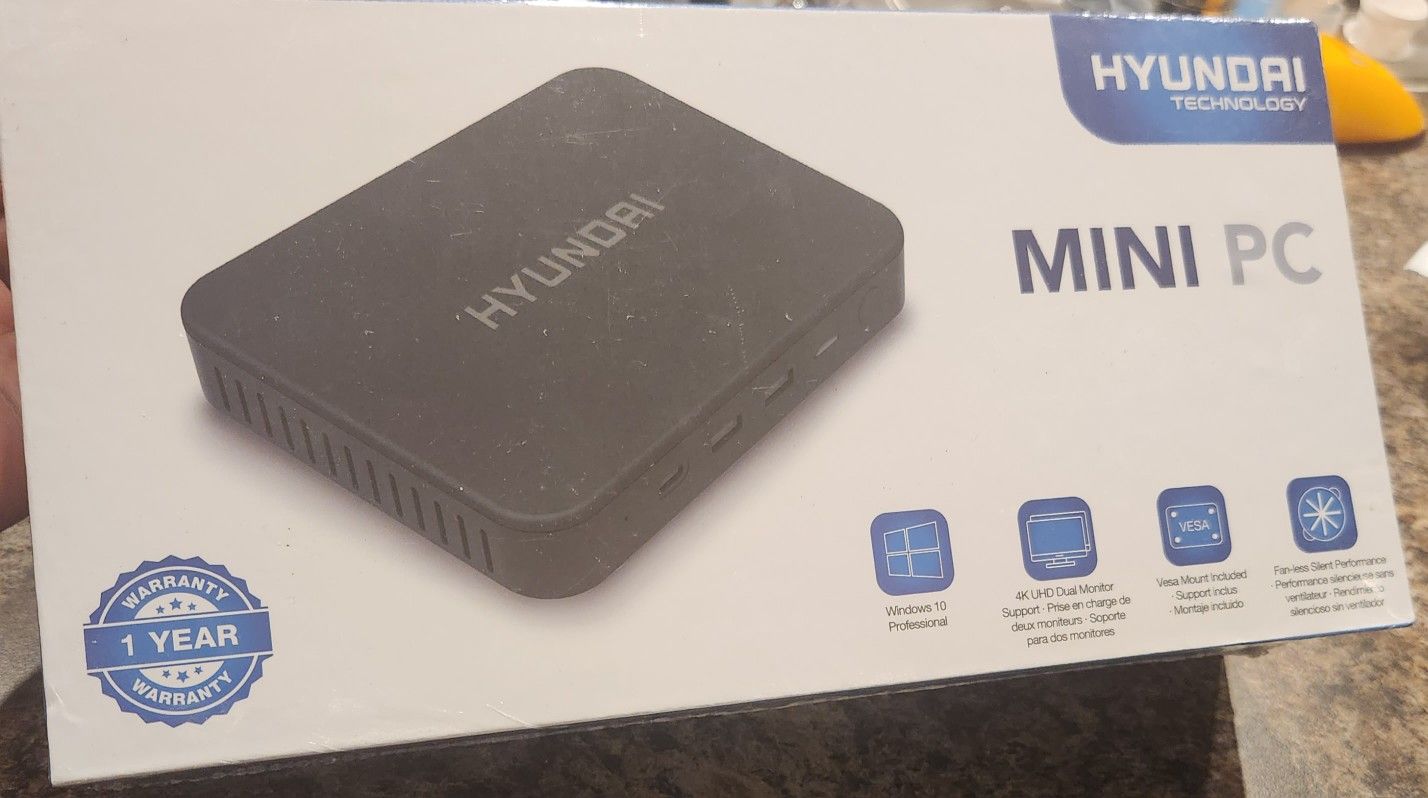 Hyundai Mini PC, Windows 10 Pro, Intel N4020, 4GB / 64GB