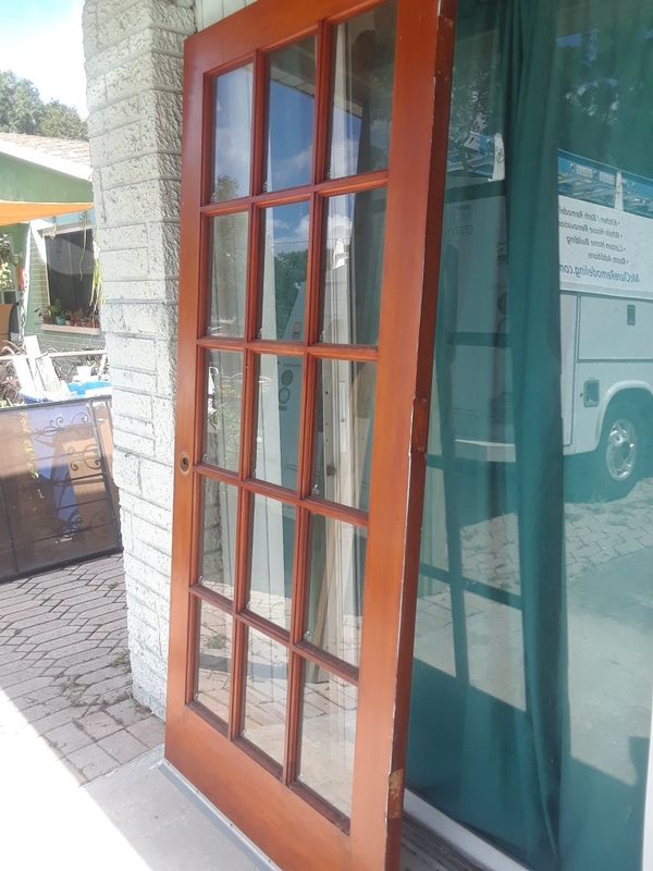 Wood Exterior Door for Sale in St. Petersburg, FL OfferUp