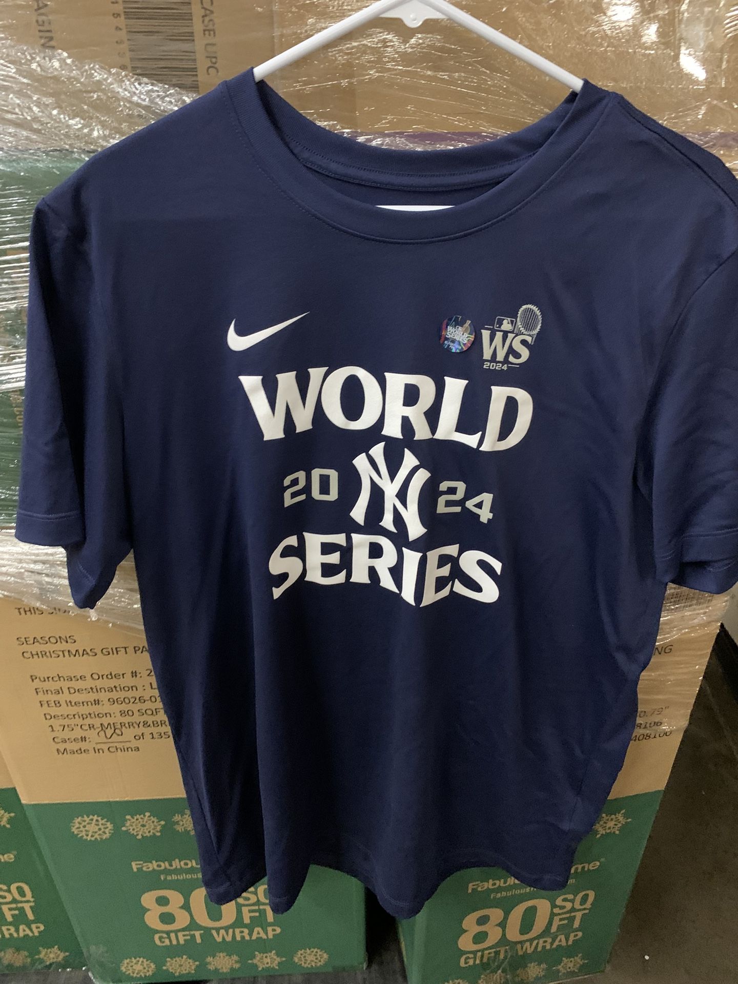 Yankees 2024 World Series Nike Dri Fit Large Shirt