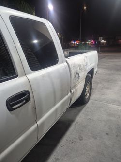 White Pickup Truck Extended Cab