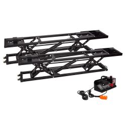 Portable Car Lift - 7,000 LBS Capacity, 26.8 Max Height, Heavy-Duty Quick Jack with Locking Levers, Wheels & 120V Power Unit for Cars, SUVs, Trucks