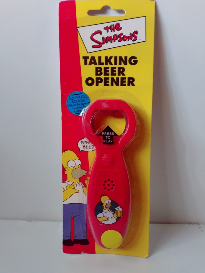 The Simpsons Talking Beer Opener Sealed $20