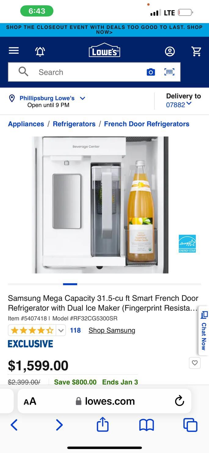 Samsung Mega Capacity Refrigerator