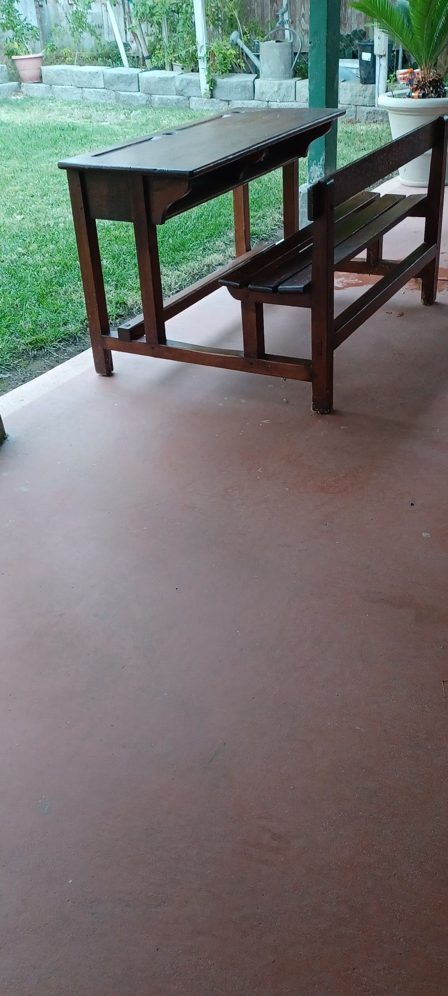 Antique French school desk
