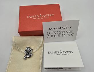James Avery Retired Silver Posey Flower Charm or Pendant