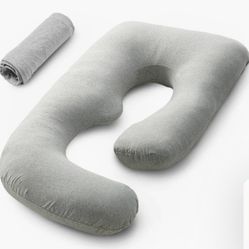 Grey Pregnancy Cooling Body Pillow