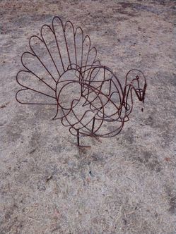 Large Metal Turkey Pot Planter