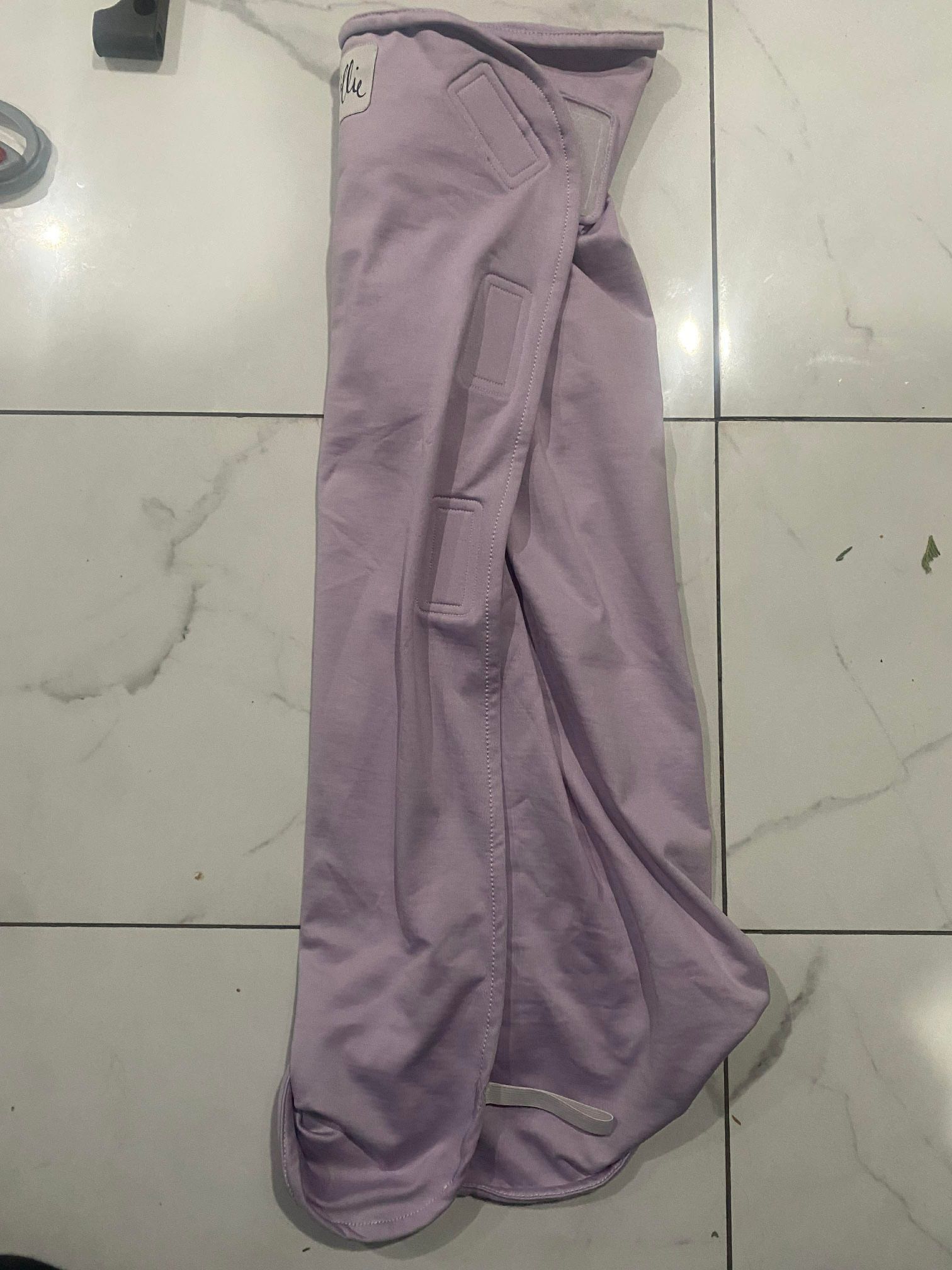 The Ollie Swaddle Blanket Purple One Size Adjustable Safe Sleep Lightweight