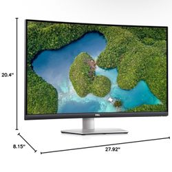 Dell Monitor  32 Inch Curved 4K UHD