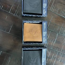 (3) Full Grain Leather Wallets ($12) Per Wallet