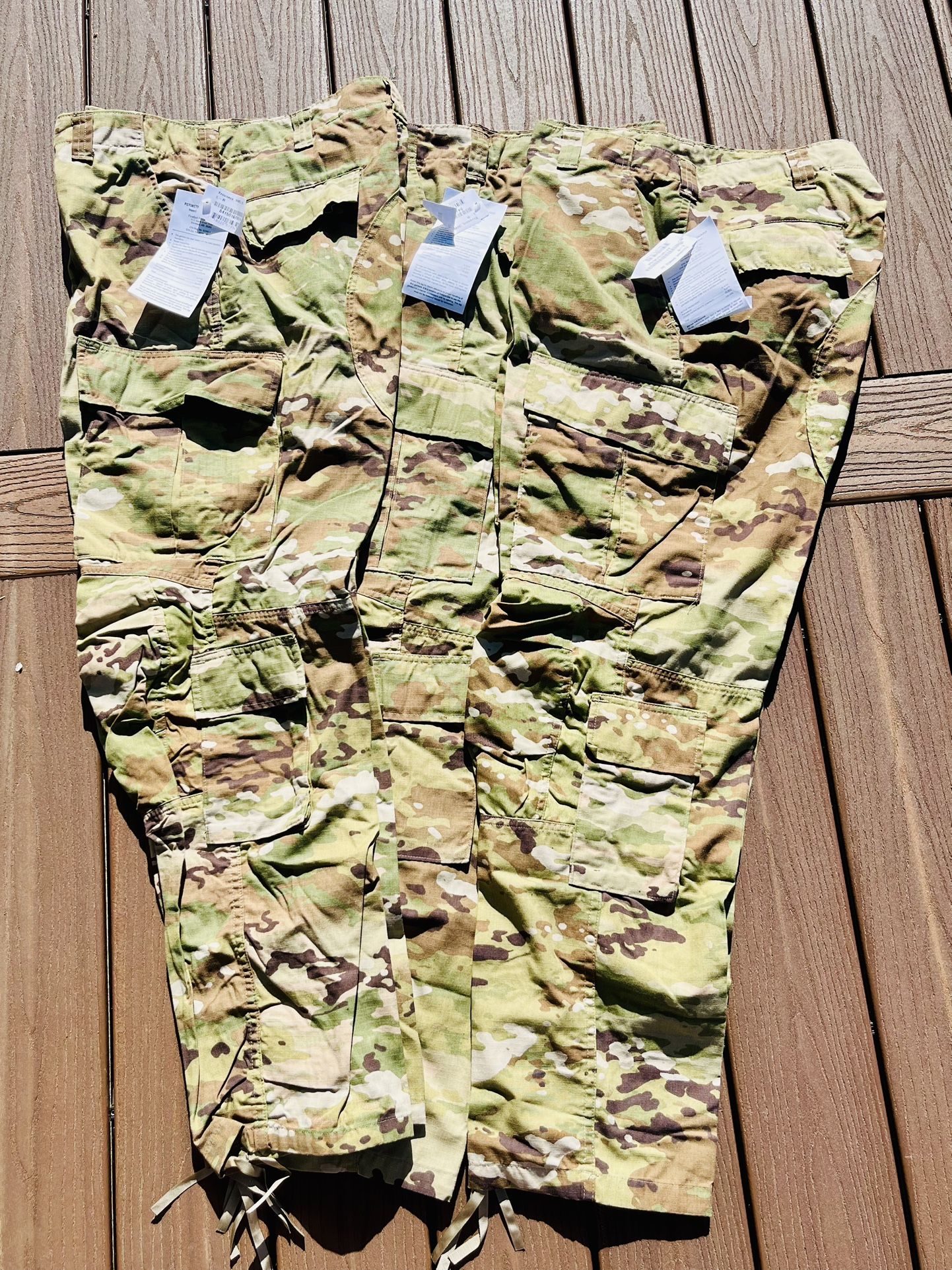NWT’s 3 OCP CAMO TROUSERS HOT WEATHER LARGE REGULAR L-R