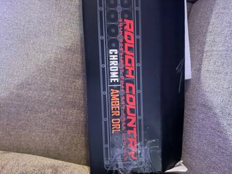 Rough country chrome amber drl light bar 20inch