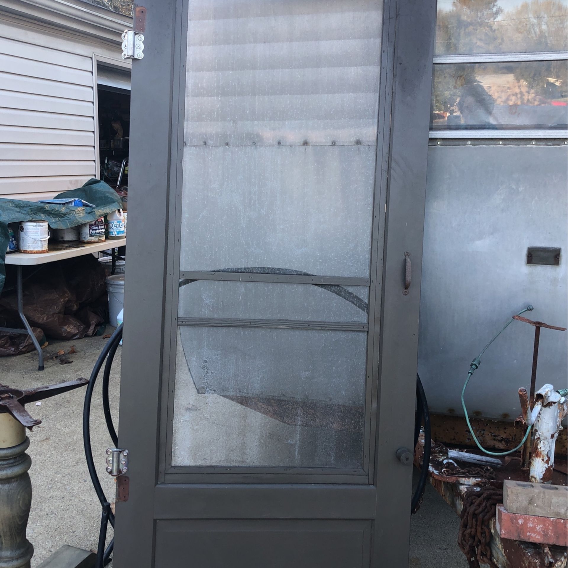 Screen Door 32 Inches Wide Heavy Wood $20
