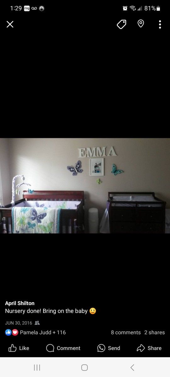 Changing Table & Crib