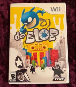 de Blob (Nintendo Wii 2007) Complete CIB Tested / Working