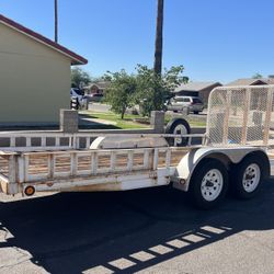 Pj Utility Trailer 77”x16’ Dual Axle