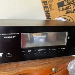 Wireless BT streaming home theater receiver with remote