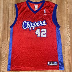 Vintage NBA Los Angeles Clippers Reebok Elton Brand Jersey #42