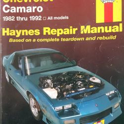Haynes 24016 Repair Manual for Chevrolet Camaro (1982-1992)