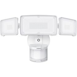 LEPOWER LED Security Lights Motion Sensor Light Outdoor, 38W 4200LM Light, 5500K, IP65 Waterproof, 3 Head Detected Flood for Garage, Yard, Porch (Whit