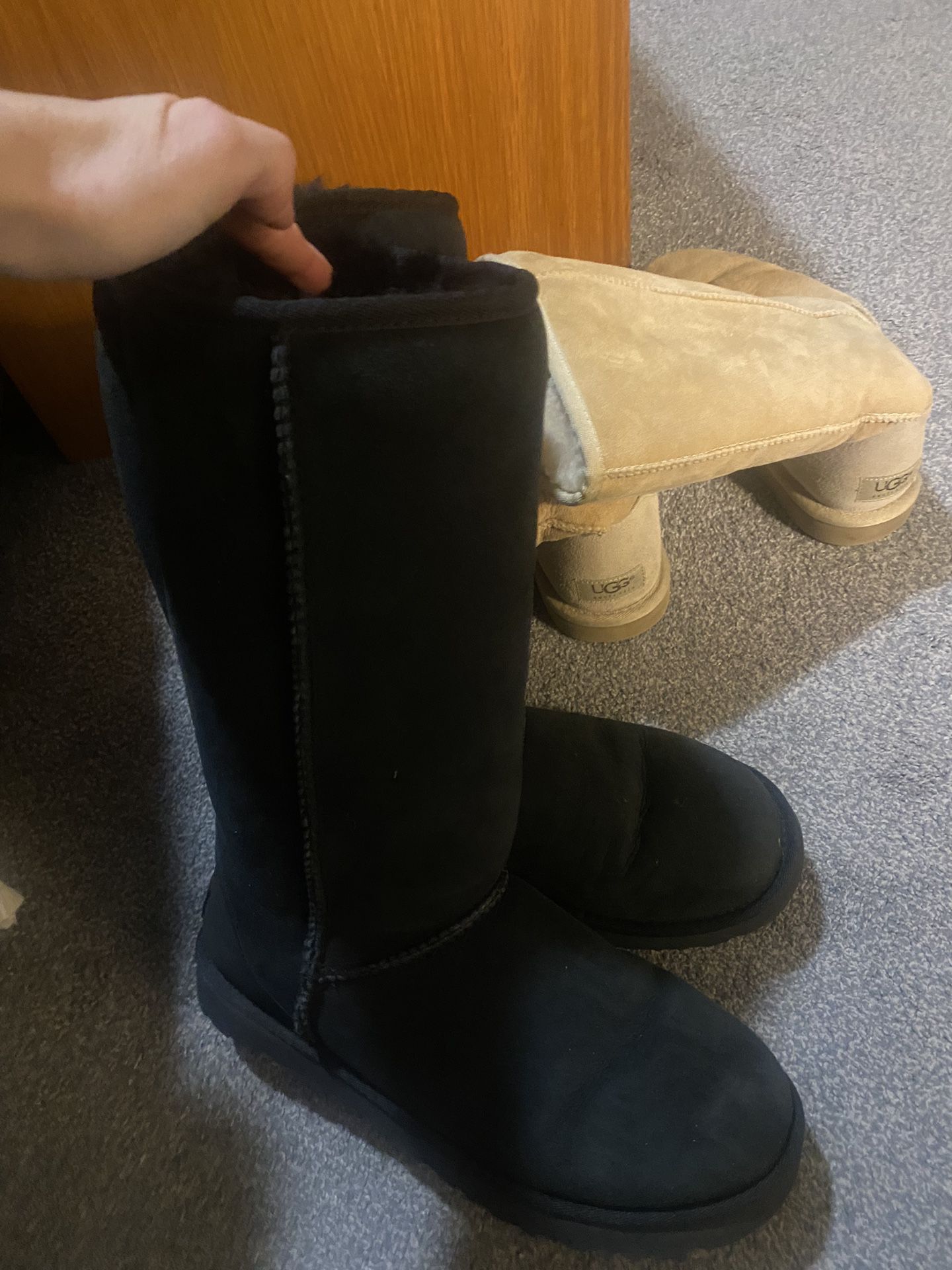 Black Ugg boots, Size 9 