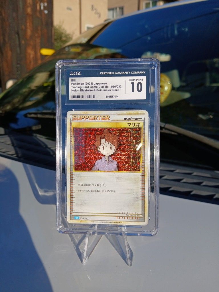 2023 POKEMON CARD BILL HOLO CARD GAME CLASSIC - CGC GEM MINT 10