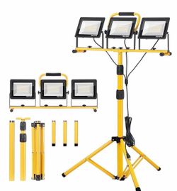 Foldable Tripod Stand Waterproof LED Lamp for Outdoor Indoor